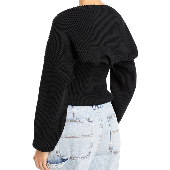 Alexanderwang.t Cropped Crewneck Shrug - M - Picture 3 of 13